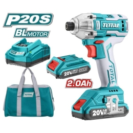 Avvitatore A Impulsi 1/4" A Batteria 20V Brushless + 2 Batterie Total