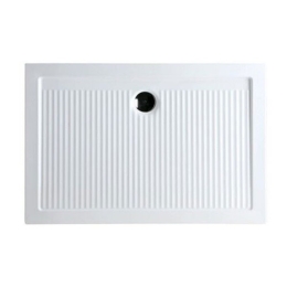 Piatto doccia 70x90 slim cm H 6,5 cm in ceramica Ferdy Azzurra Bianco