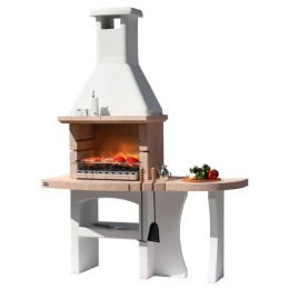 Barbecue a legna in cemento e marmo granulato Dubai Bio Crystal Sunday