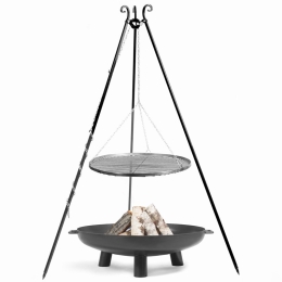 Barbecue Artigianale In Ferro E Griglia Treppiedi Bali 70 cm Cook King