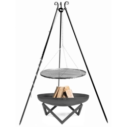Barbecue Artigianale In Ferro Arco Treppiedi Santiago 70 cm Cook King