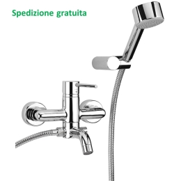 Miscelatore vasca doccia duplex Paini serie Cox 78CR105 cromato
