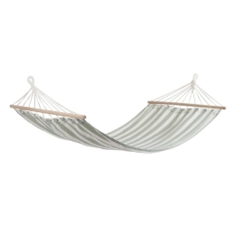 Amaca Da Esterno Relax Bianco-Salvia A Righe Bizzotto 100x200