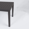 Set Da Pranzo Da Esterno Tavolo 90x160-240 + 8 Sedie Antracite