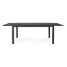 Set Da Pranzo Da Esterno Tavolo 90x160-240 + 8 Sedie Antracite