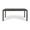Set Da Pranzo Da Esterno Tavolo 90x160-240 + 8 Sedie Antracite