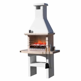 Barbecue in muratura a legna e carbonella 114 x 71 x h 231 cm Touareg Crystal Sunday