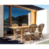 Tavolo Allungabile 160-220 In Legno Massello Rustico Bounty Bizzotto