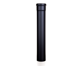 Tubo nero in ghisa Ø 80 x 1000 mm per stufa a pellet