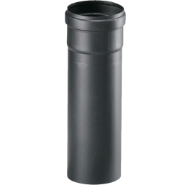 Tubo nero in ghisa Ø 80 x 500 mm per stufa a pellet