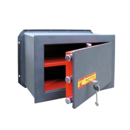 Cassaforte A Muro Da Incasso 49x19,5x32 Cm In Acciaio Con Chiave Utilia