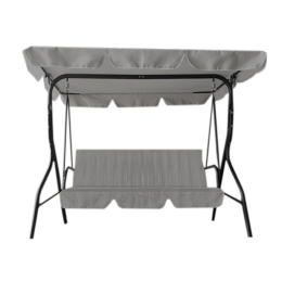 Dondolo 3 Posti Da Giardino Robusto Con Cuscini 170x110xH152 Grigio