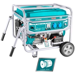 Generatore Di Corrente Carrellato 5,5 kW Motore 4 Tempi Industrial Total