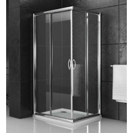 Box doccia ad angolo 70 x 100 cm cristallo 6 mm Ix Box Morini S158E1