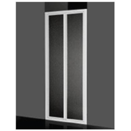 Box doccia a parete fissa 68/72 cm acrilico con profilo bianco Giava Smeralda SF01MBI