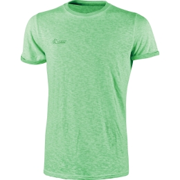 T-Shirt Manica Corta 100% Cotone Fluo U-Power Verde