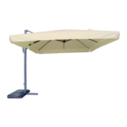 Ombrellone 3x4 Decentrato In Alluminio Ecru Con Flap Girevole