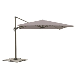 Ombrellone 3x4 Decentrato In Alluminio Grigio Tortora + Cover