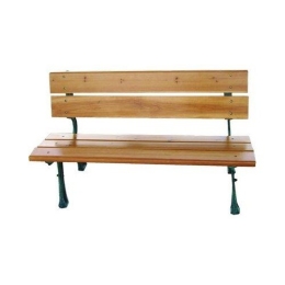 Panchina da giardino in ghisa e doghe di legno 150 cm stile classico