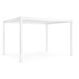Pergola Bioclimatica 3x4 In Alluminio Bianca Scura Pacific Bizzotto