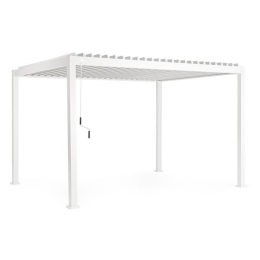 Pergola Bioclimatica 3x4 In Alluminio Bianca Ocean Bizzotto