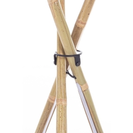 Piantana treppiede a led in bamboo altezza 109 cm arredo Bizzotto