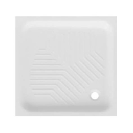 Piatto doccia quadrato 70 x 70 cm H 10 cm porcellana antiscivolo bianco