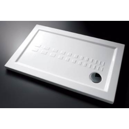 Piatto doccia rettangolare 70 x 120 slim cm H 5,5 cm porcellana antiscivolo bianco