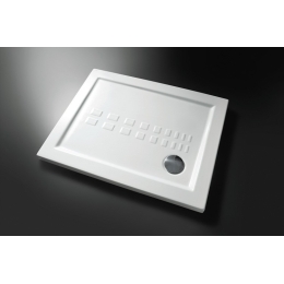 Piatto doccia quadrato 90 x 90 slim cm H 5,5 cm porcellana antiscivolo bianco
