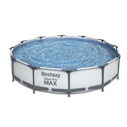 Piscina fuori terra rotonda 366x76 cm con pompa Steel Pro MAX Bestway