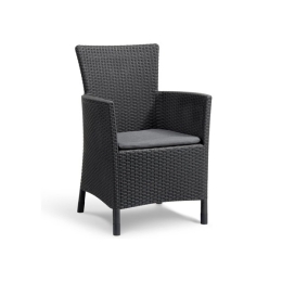 Poltrona Da Giardino Con Cuscino Iowa Dining Keter Antracite