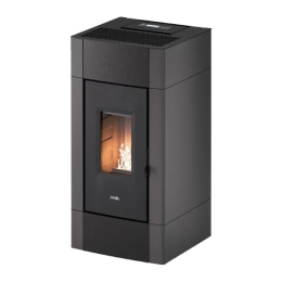 Stufa a pellet ventilata Cadel Cristal 8,5 kW Con WiFi antracite