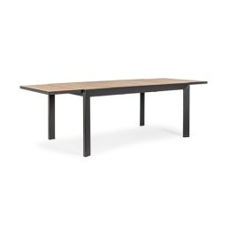 Tavolo Allungabile Da Esterno In Alluminio Antracite 100x160-240 Cm Belmar Bizzotto