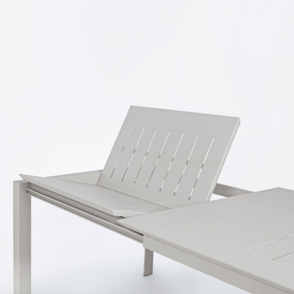 Tavolo Allungabile In Alluminio Rastin Per Esterni 100x160-240 Konnor Bizzotto