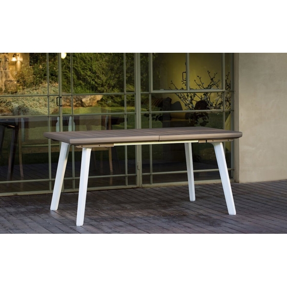 Tavolo Da Esterno Allungabile A 240 Cm In Resina Harmony Keter Cappuccino