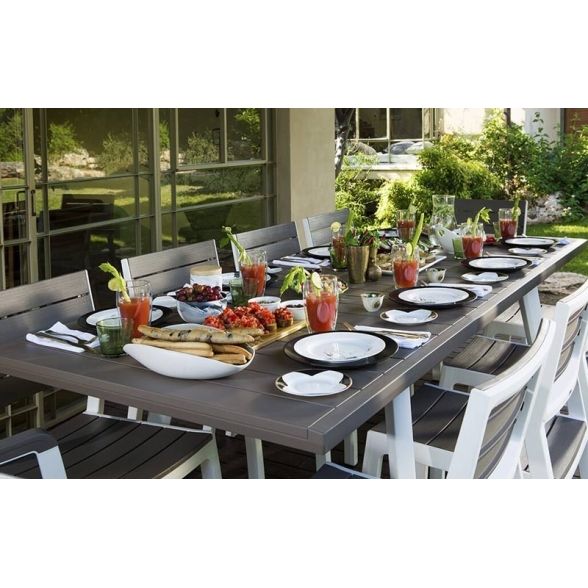 Tavolo Da Esterno Allungabile A 240 Cm In Resina Harmony Keter Cappuccino