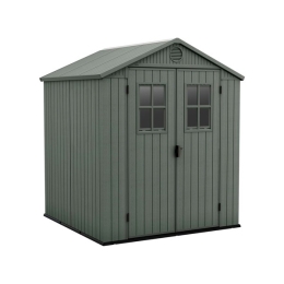 Casetta Da Giardino 190x183x221H Darwin 6x6 Verde Keter - 2 Finestre
