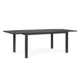 Tavolo In Alluminio Allungabile Da Esterno 90x160-240 Cm Antracite