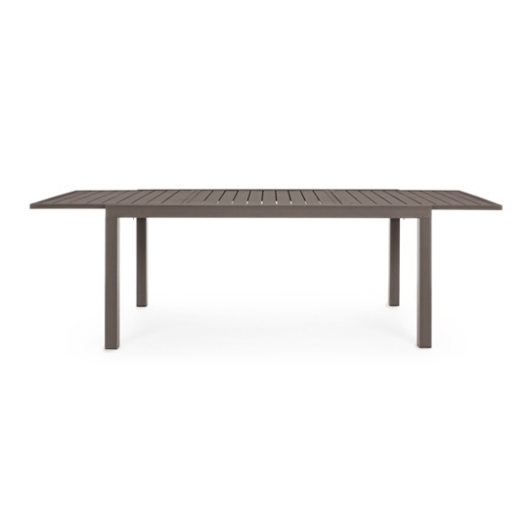 Tavolo In Alluminio Allungabile Da Esterno 90x160-240 Cm Tortora
