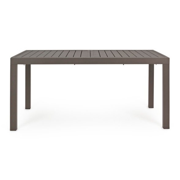 Tavolo In Alluminio Allungabile Da Esterno 90x160-240 Cm Tortora