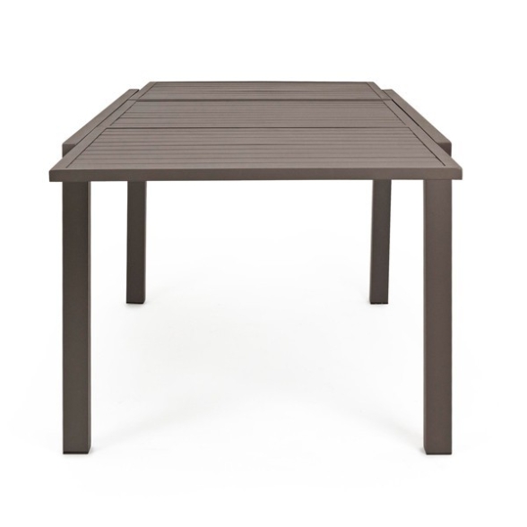 Tavolo In Alluminio Allungabile Da Esterno 90x160-240 Cm Tortora
