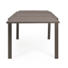 Tavolo In Alluminio Allungabile Da Esterno 90x160-240 Cm Tortora