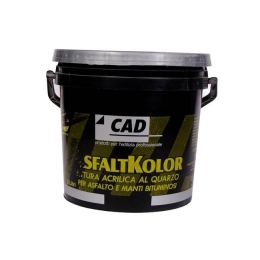 Pittura grigia 5 lt per asfalto e manti bituminosi Cad AsfaltKolor