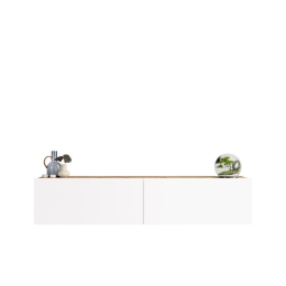 Mobile Tv Sospeso 140x32x30 Rovere E Bianco Future