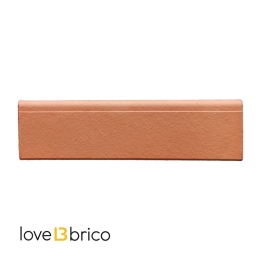 Battiscopa in cotto trattato 8x30 cm Cotto Furnò Rosato Natura Kwikdry