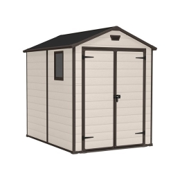 Casetta Da Giardino In Resina 185,8x236,8x227H Cm Manor 6x8 Beige Keter