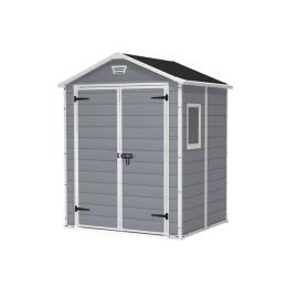 Casetta Da Giardino In Resina 185x152x226H Cm Manor 6x5 Grigio Keter