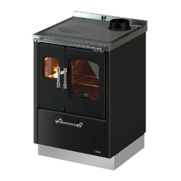Cucina A Legna Con Forno Ventilato 6,5 kW Smart 60 Cadel Antracite