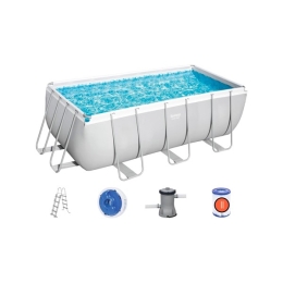 Piscina fuori terra rettangolare 4,12x2,01x1,22 mt con pompa Bestway