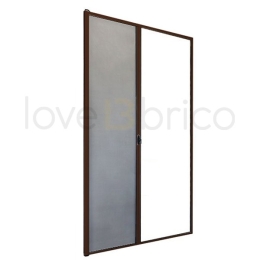 Zanzariera Per Porta Apertura orizzontale 150x250 Riducibile Bronzo
